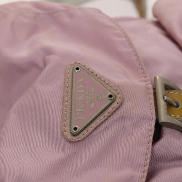 PRADA Backpack Nylon Pink Silver Auth 119214 - Picture 9 of 16